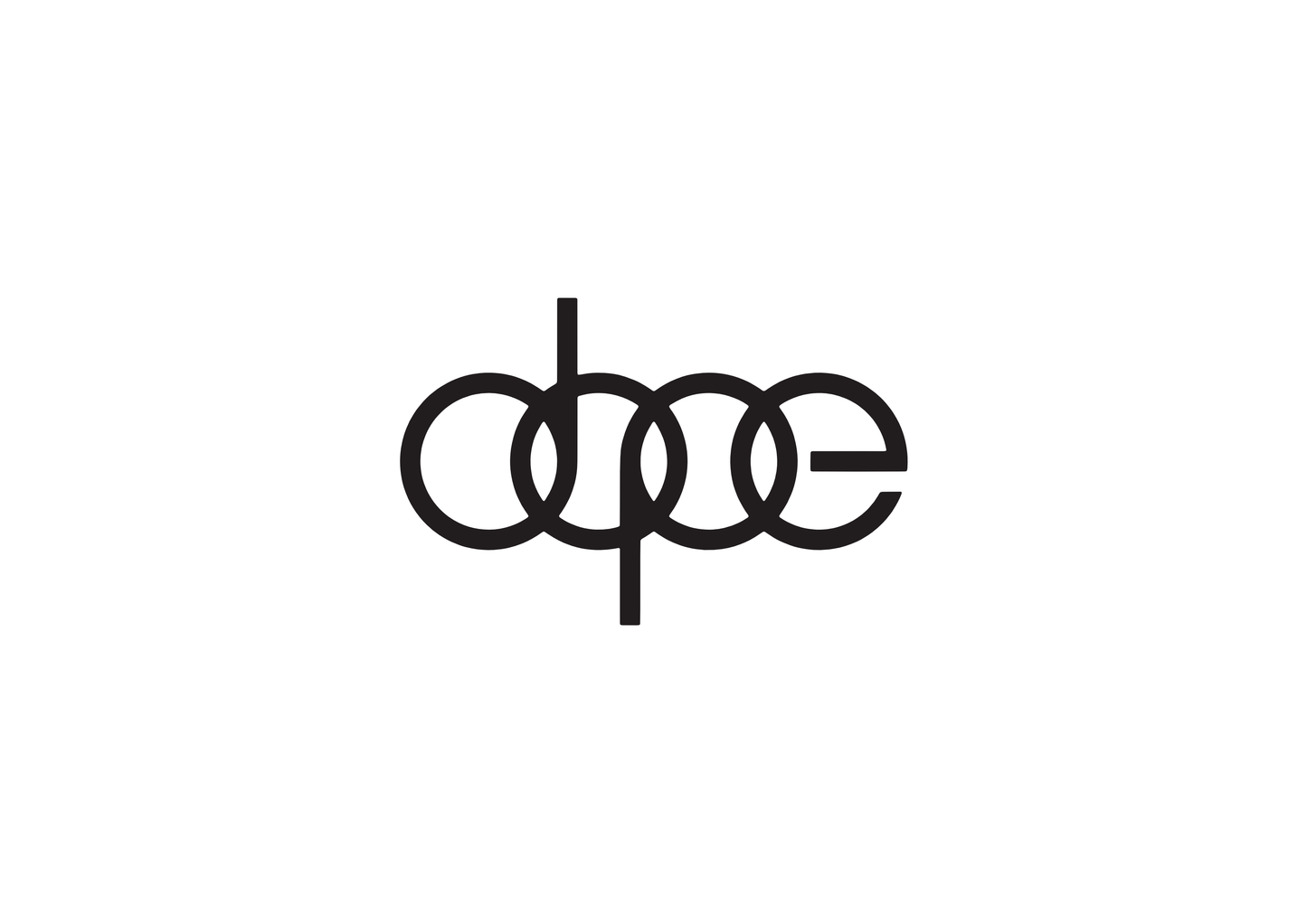 dope Sticker - geplottete Vinylfolie