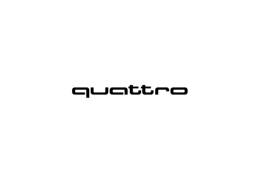 Quattro Sticker - geplottete Vinylfolie